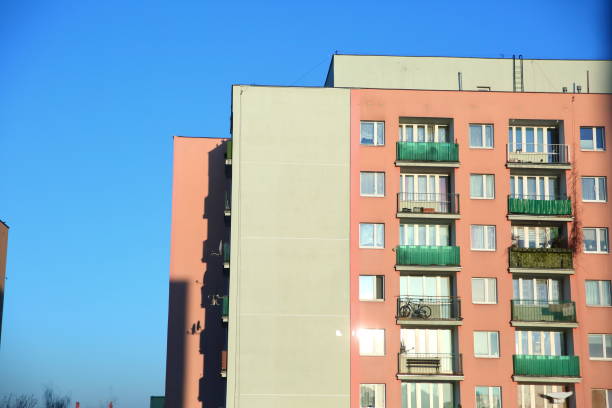 istock Skyscraper bathed in the morning sunshine. 948678642