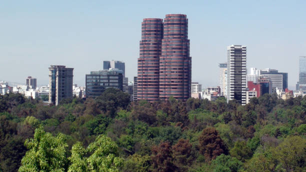 istock Mexico City Cityscape Scenery From Chapultepec Forest. Mexico 948687238