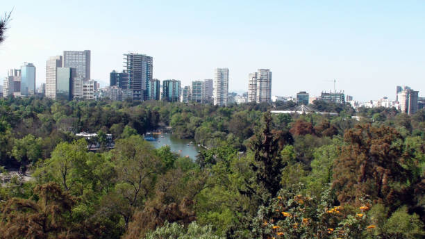 istock Mexico City Cityscape View From Chapultepec Lake In Mexico 948687346