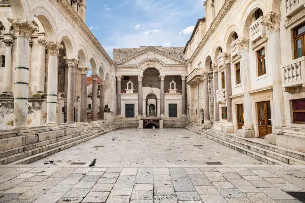 Diocletian's Palace in Split, Croatia and nobody there