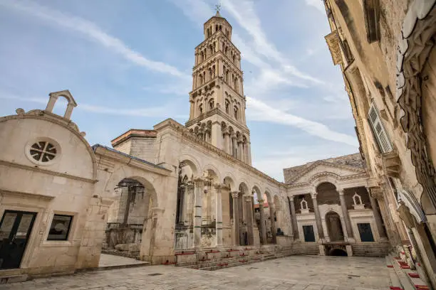 Diocletian's Palace in Split, Croatia on a nice day