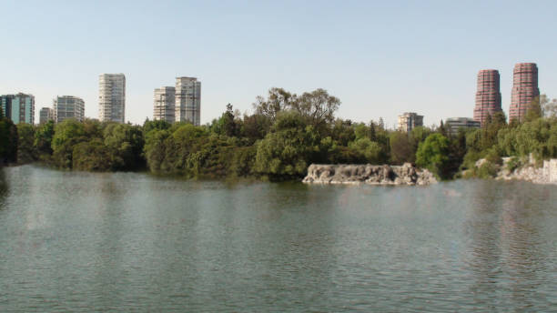 istock Mexico City Skyline Scenery From Chapultepec Lake In Mexico 948688286