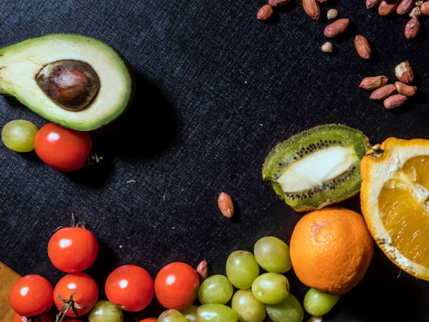 istock close up raw nuts seeds and fresh fruits 948716536