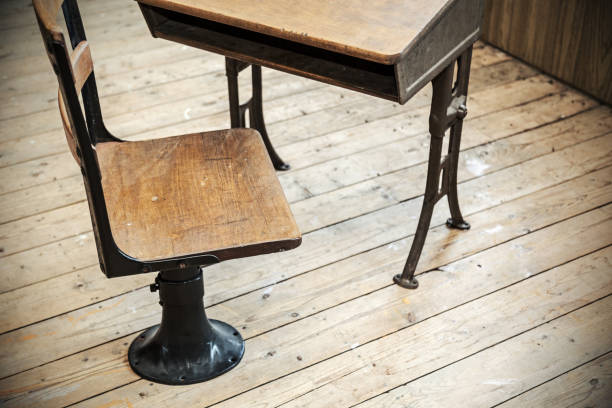 istock Vintage School Desk and Chair 948719334