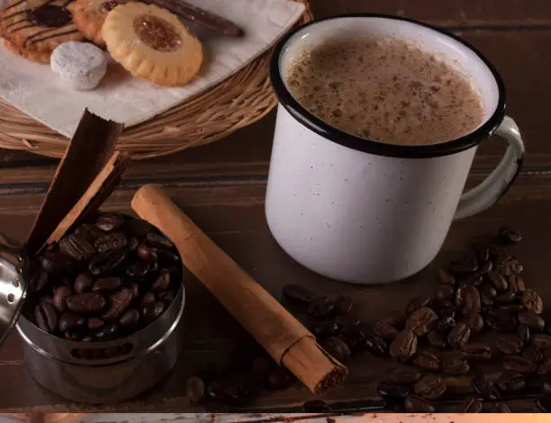 cinnamon coffee and cookies for breakfast