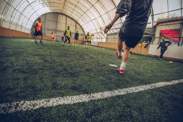 istock Female Soccer Players On A Playing Field 948742790