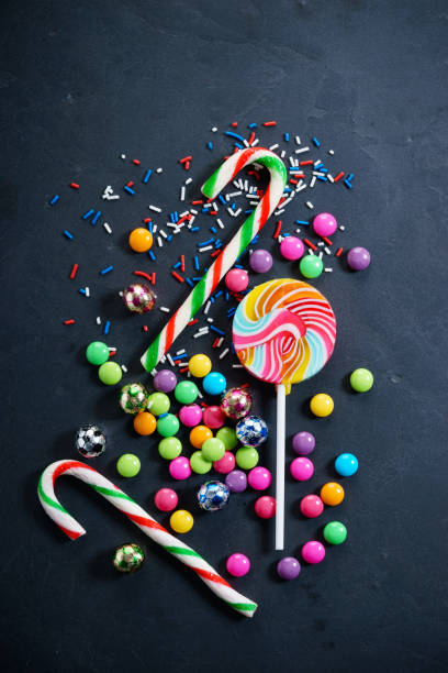 istock Colorful chocolate candies and lollipops 948752270
