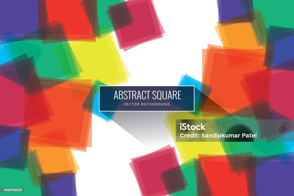Abstract Design Square Type Abstract Background With Square Shapes Stock Illustration - Download ...