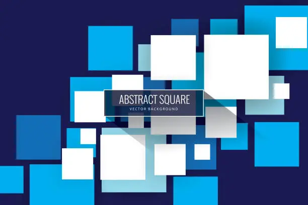 Vector illustration of Abstract squares background