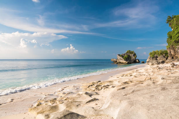 istock Tropical sand beach and blue ocean in Bali 948776094