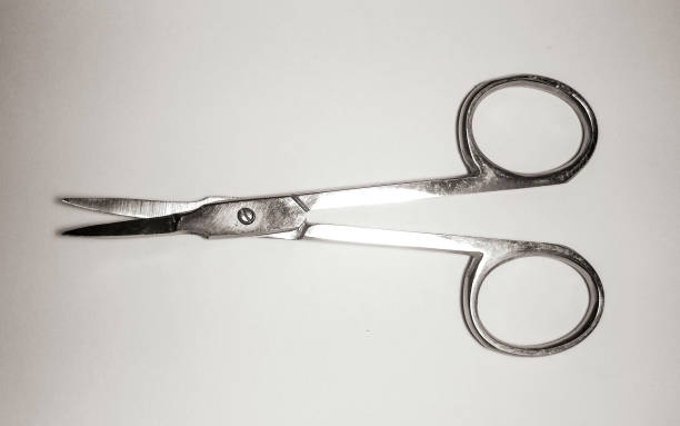 istock Precision Metal Nail Scissors, Trimmers, Clippers. Closeup. 948778752