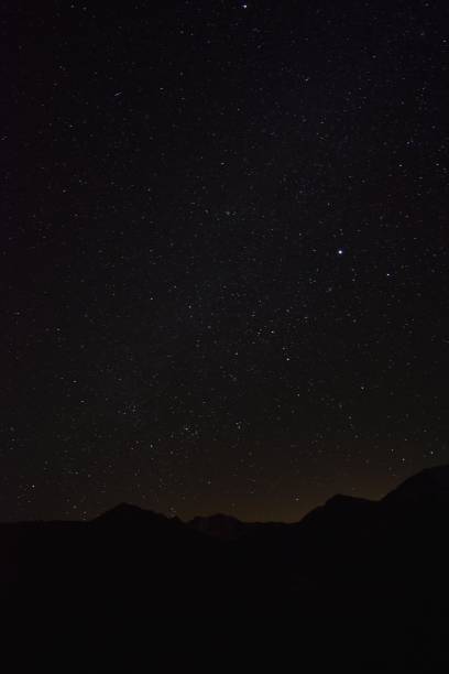 istock Starry night and glow over Bloody Gulch, Inyo California 948785552