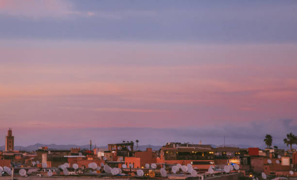 istock Pink hour Djemaa El Fna Square Koutoubia Mosque Marrakech Morocco 948786120