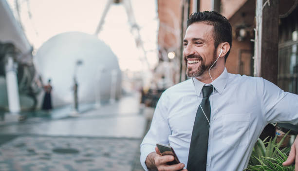 istock Businessman listening music 948789354