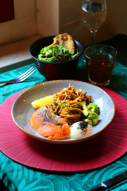 istock Beautiful Asian fusion set meal in restaurant 948796984