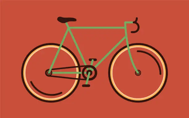 Vector illustration of Racing Bicycle