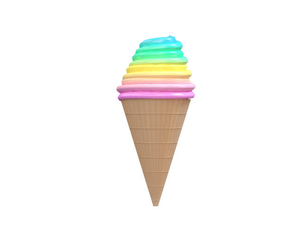 istock abstract ice cream colorful white background 3d rendering 948825712