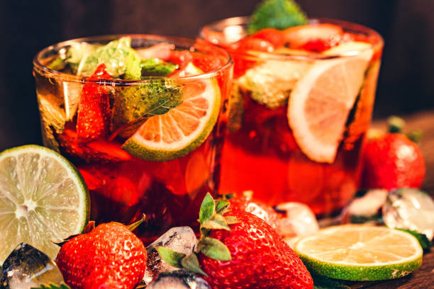 istock Homemade lemonade with strawberries and mint 948829056