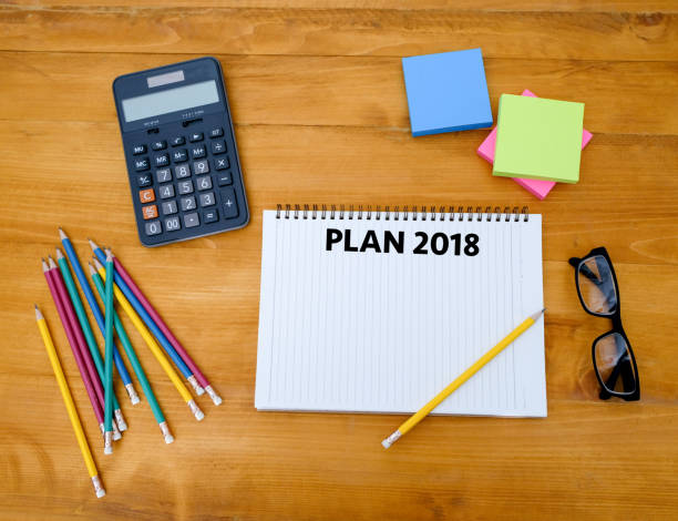 istock Plan 2018 Notebook business team meeting  with an Plan 2018 948834178