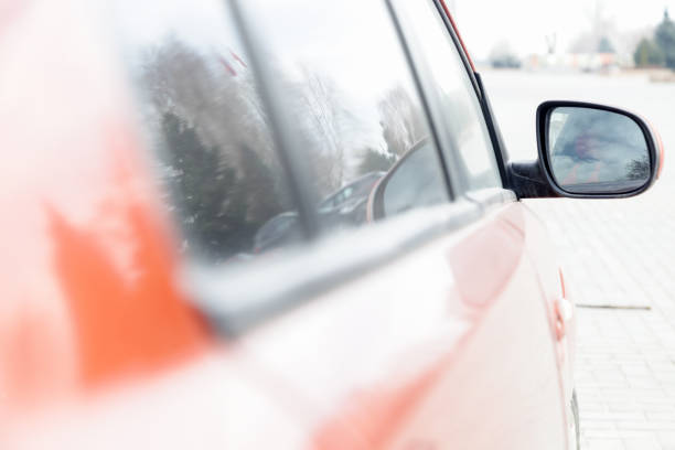 istock Look in a car rear-view mirror 948837182