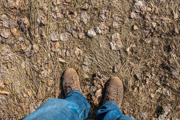 walking boot close up