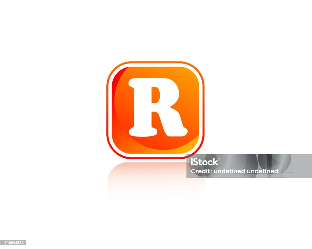 Boxed R Letter Drawing R Box Shape Letter Design Stock Illustration - Download Image Now ...
