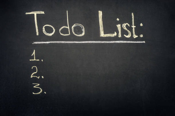 istock To do inscription with stages list on dark chalkboard 948851810