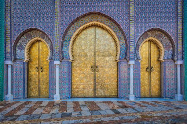 istock Main doors of the royal palace in Fez (HDRi) 948854044