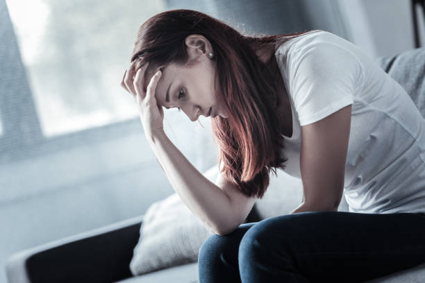 istock Upset dull woman having no energy 948864440