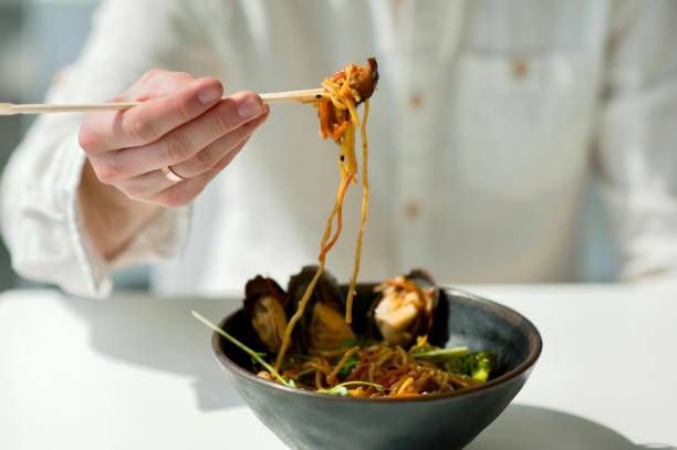 istock close-up of a plate with Asian cuisine 948873318