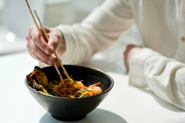 istock close-up of a plate with Asian cuisine 948873420