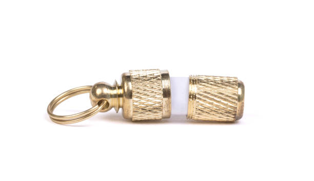 istock Close-up of a collar pendant with adress 948882540