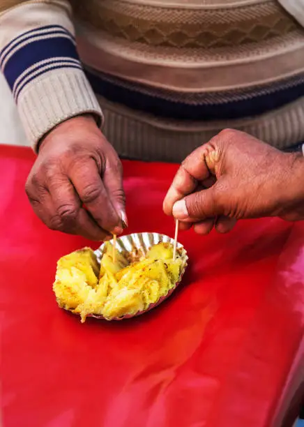 Photo of Having road side street food