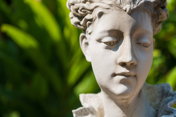 istock Stone statue used to decorate the garden. 948907612