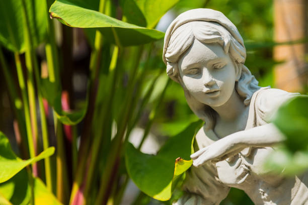 istock Stone statue used to decorate the garden. 948907642