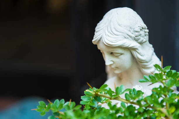 istock Stone statue used to decorate the garden. 948907704