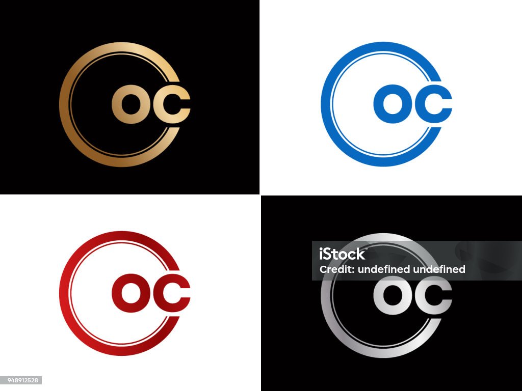 Oc Svg Oc Circle Shape Vector Design Stock Illustration - Download Image Now ...