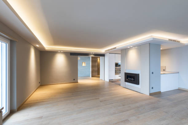 istock Large living room in modern apartment 948916690