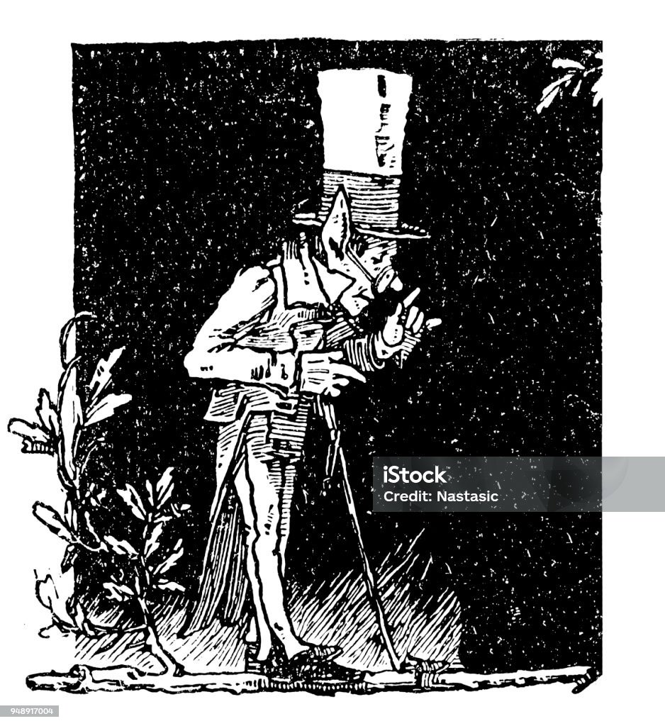 Old leprechaun in dark wood Illustration of a Old leprechaun in dark wood Leprechaun stock illustration