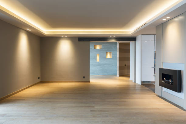 istock Large living room in modern apartment 948920068