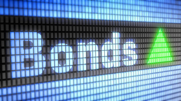 The Index of Bonds on The Screen. The Index of Bonds on The Screen. financial item stock pictures, royalty-free photos & images