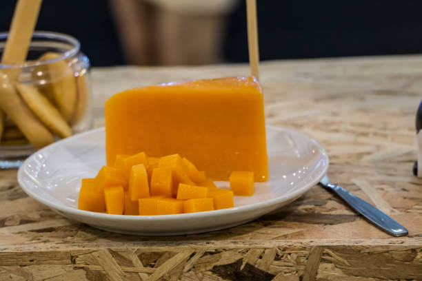 istock Chedda Cheese on Plate in Super Market 948930622