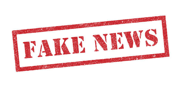 Fake news ink stamp Vector Illustration of the word Fake News in red ink stamp fake news stock illustrations