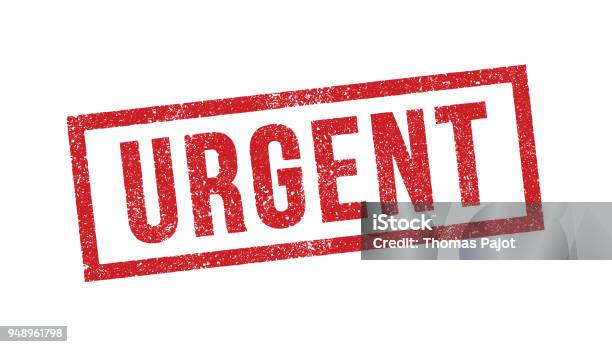 Urgent Ink Stamp Stock Illustration - Download Image Now - Urgency, Rubber Stamp, Urgent - Single Word