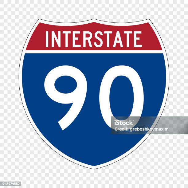 United States Highway Shield Stock Illustration - Download Image Now - Multiple Lane Highway, Interstate, Sign