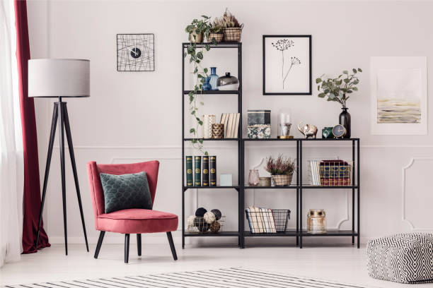 istock Bookshelf in living room 948978118