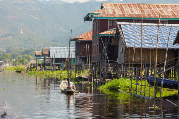 istock Inle Lake Mine Thaut village houses 948983150