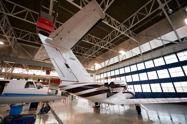 istock Aircraft in the hangar 948998688