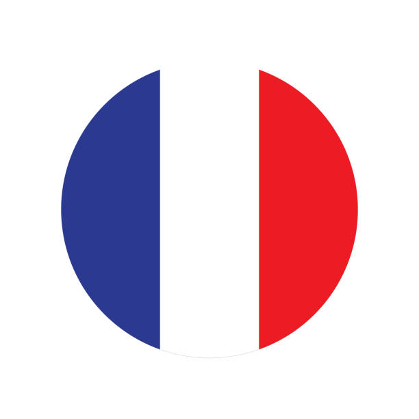 Illustration De Drapeau France Vecteurs libres de droits et plus d'images  vectorielles de Drapeau français - Drapeau français, Cercle, France - iStock