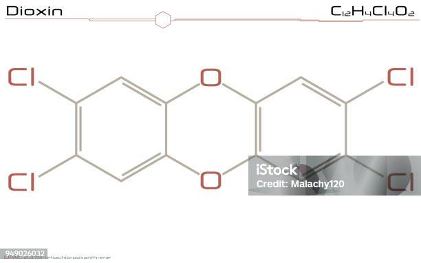 Dioxin Color Molecule Of Dioxin Stock Illustration - Download Image Now - Agent ...